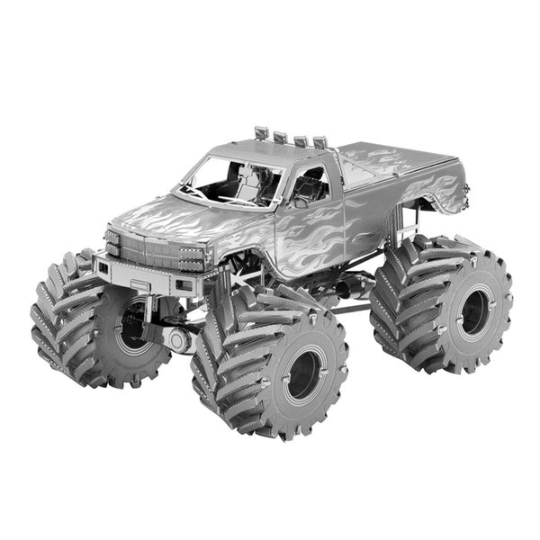 Metal Earth 3D Model Car Kit, Metal - Gray 9073615